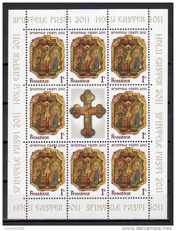 Romania 2011 / MS With Label - Pasen