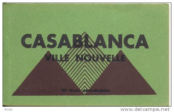 Carnet Album Casablanca Ville Nouvelle 20 CP - Casablanca