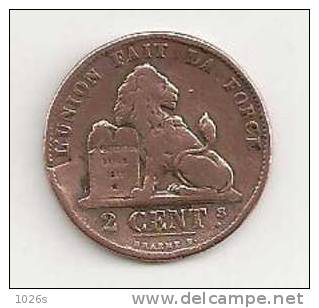 PIECE 2 CENTIMES LEOPOLD II  1870 - 2 Cents
