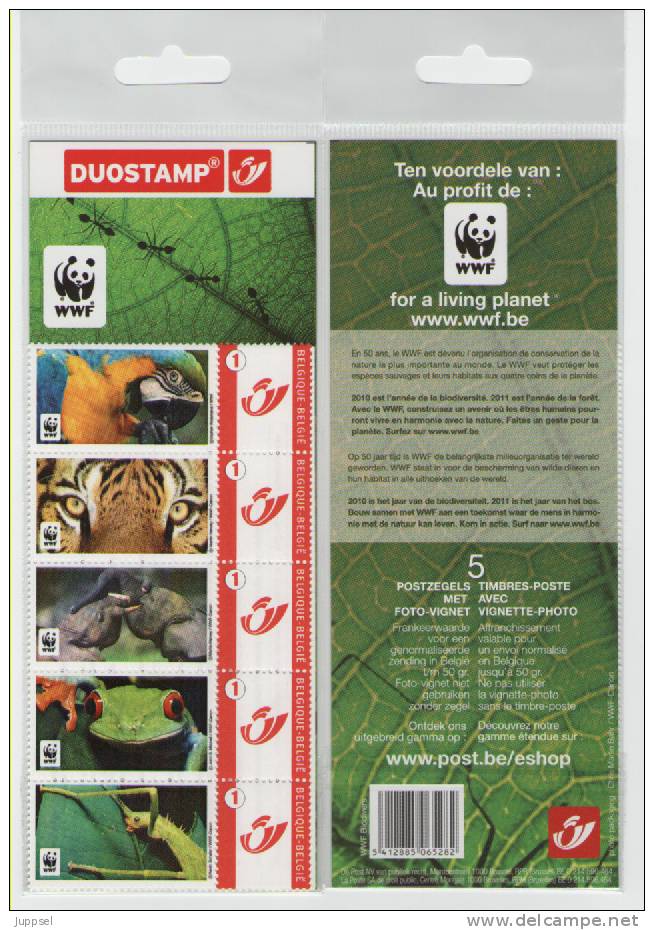 WWF Belgium Duostamps 2010 Blister  / Belgique Biodivers - Sonstige & Ohne Zuordnung