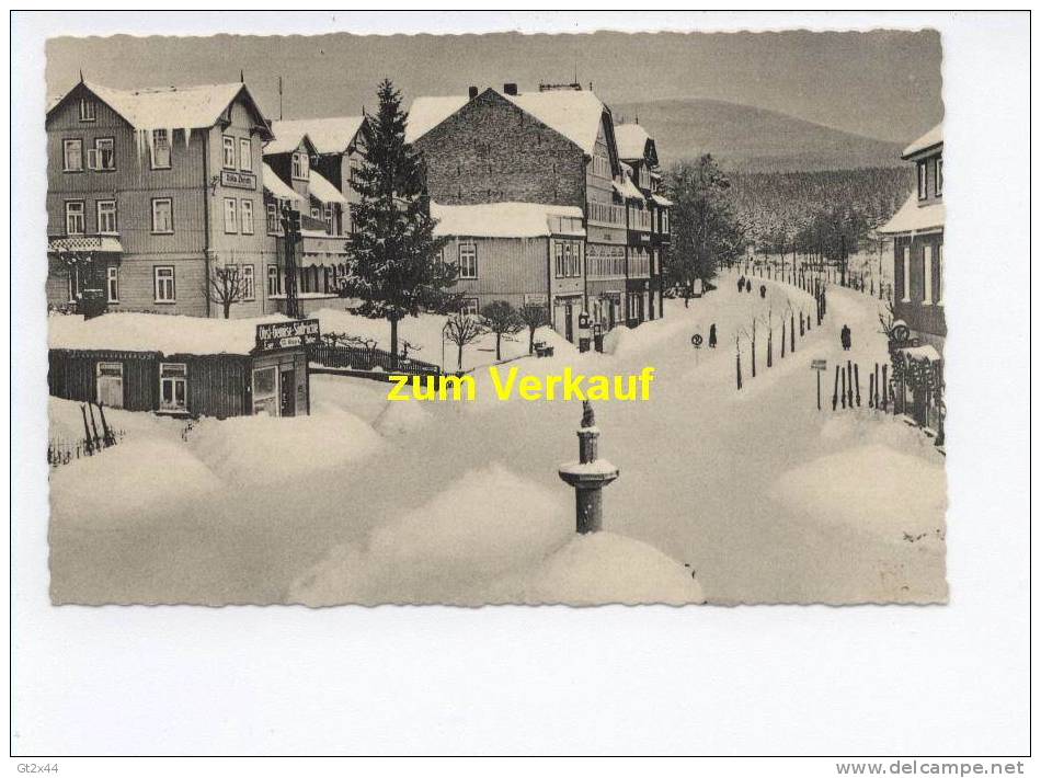 Braunlage, Blick Auf Den Wurmberg, Im Winter - Oberharz