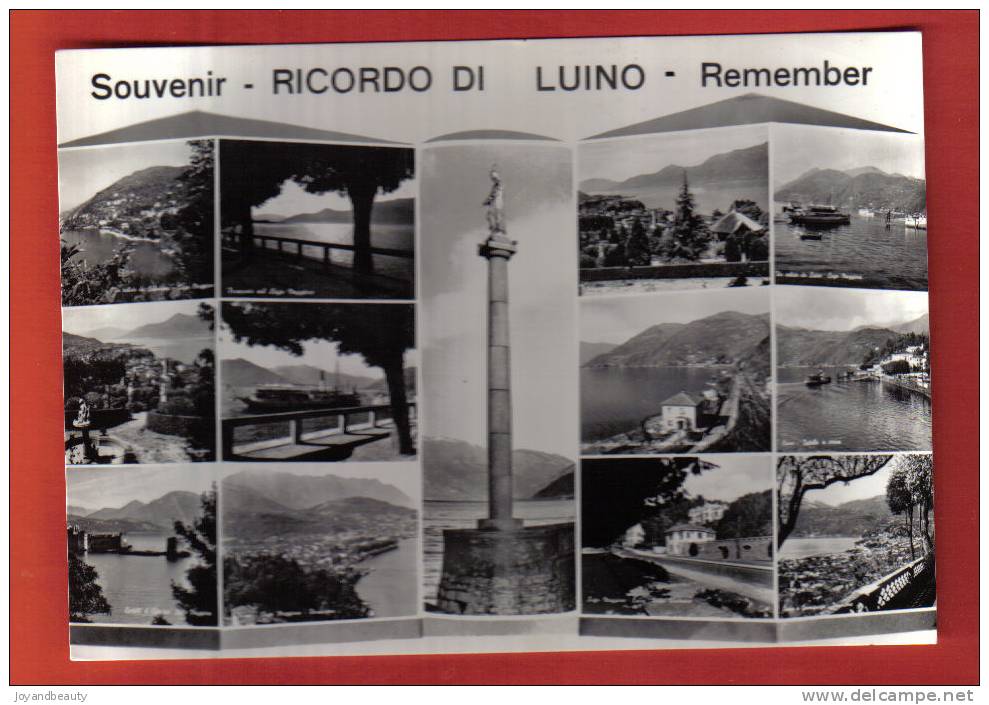 E456, Luino, Multivues , 87 , Circulée 1961 - Luino