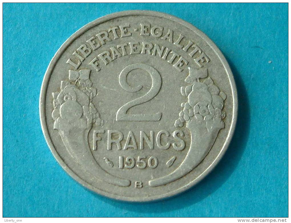 1950 B - 2 FRANCS / KM 886a.2 ( For Grade, Please See Photo ) ! - Autres & Non Classés