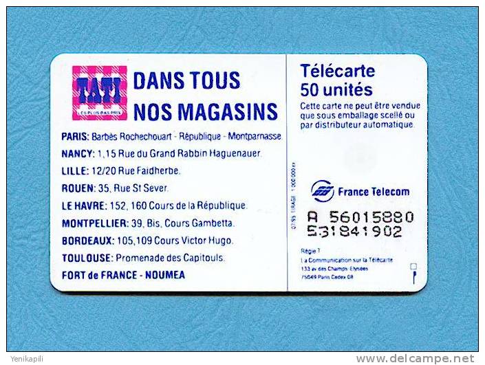 ( 4323 ) - TATI  Verso Code Postal 75049 - (  F 564A ) - Voir Scan - - 1995