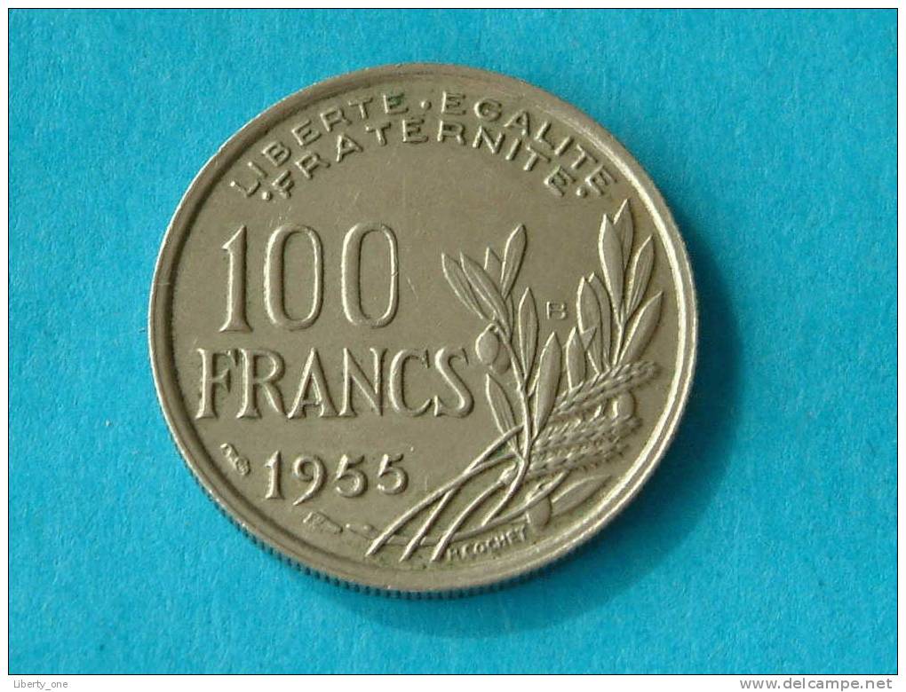 1955 B - 100 FRANCS / KM 919.2 ( For Grade, Please See Photo ) ! - Autres & Non Classés