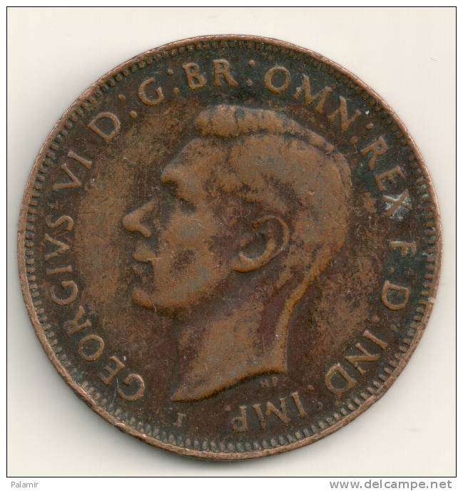 Australia  1/2 Penny    KM#41  1942 (b) - Penny