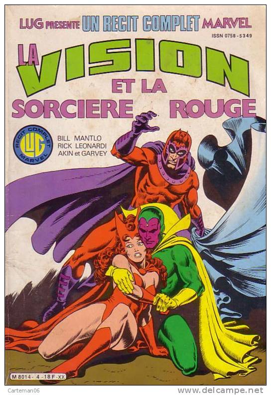 BD - Lug Présente Un Récit Complet Marvel - La Vision Et La Sorcière Rouge - N°4 - Lug & Semic