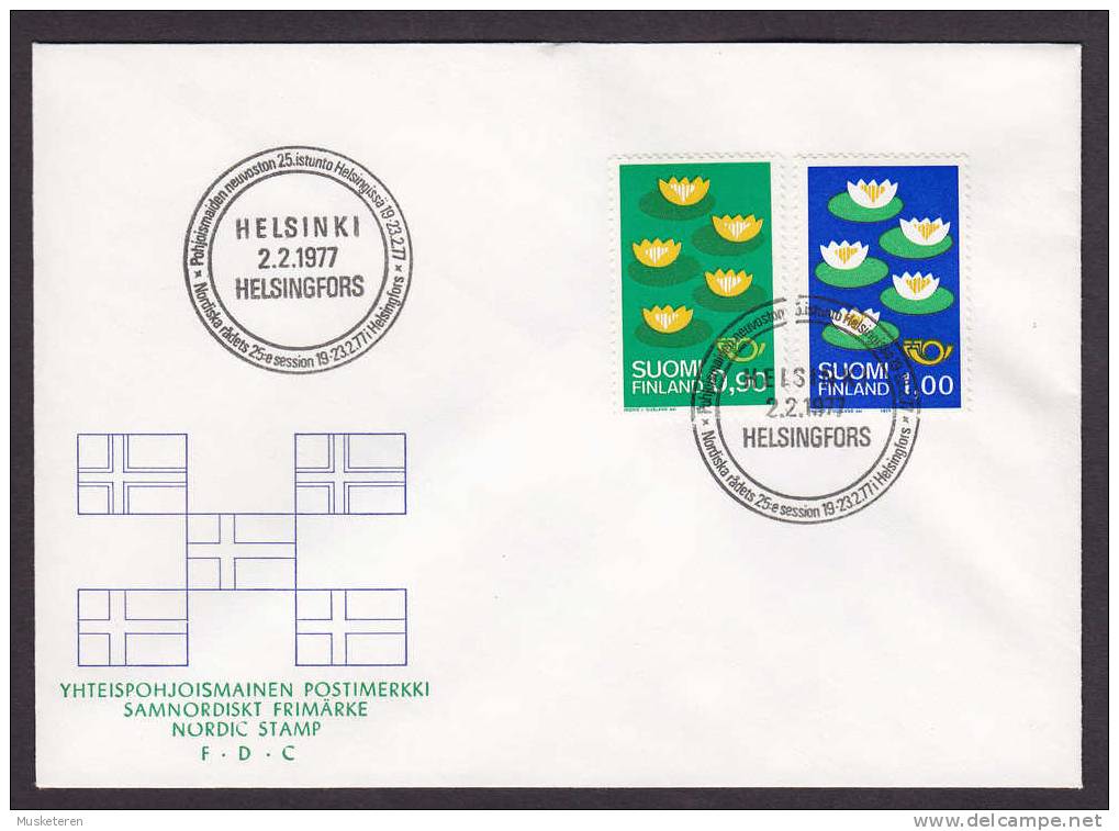 Finland 1977 FDC Cover NORDEN Umweltschutz - FDC