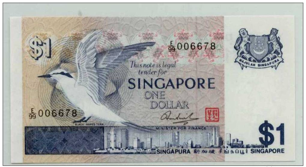 O.SINGAPOUR : 1 $ 1976 (unc) - Singapour