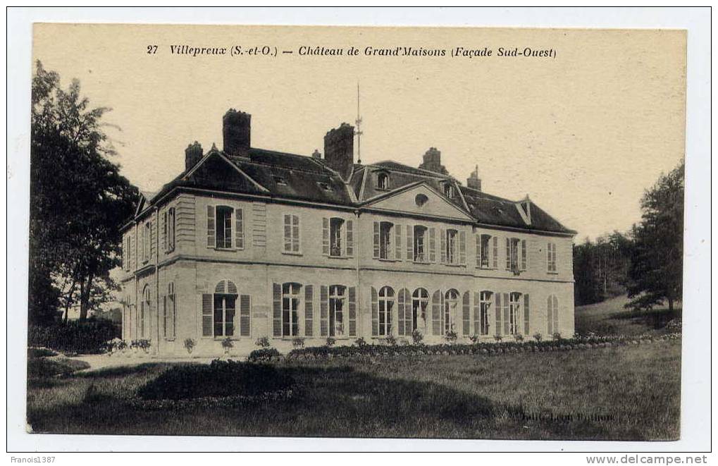 Ref 173 - VILLEPREUX - Château De Grand'Maisons (façade Sud-Ouest) - Villepreux