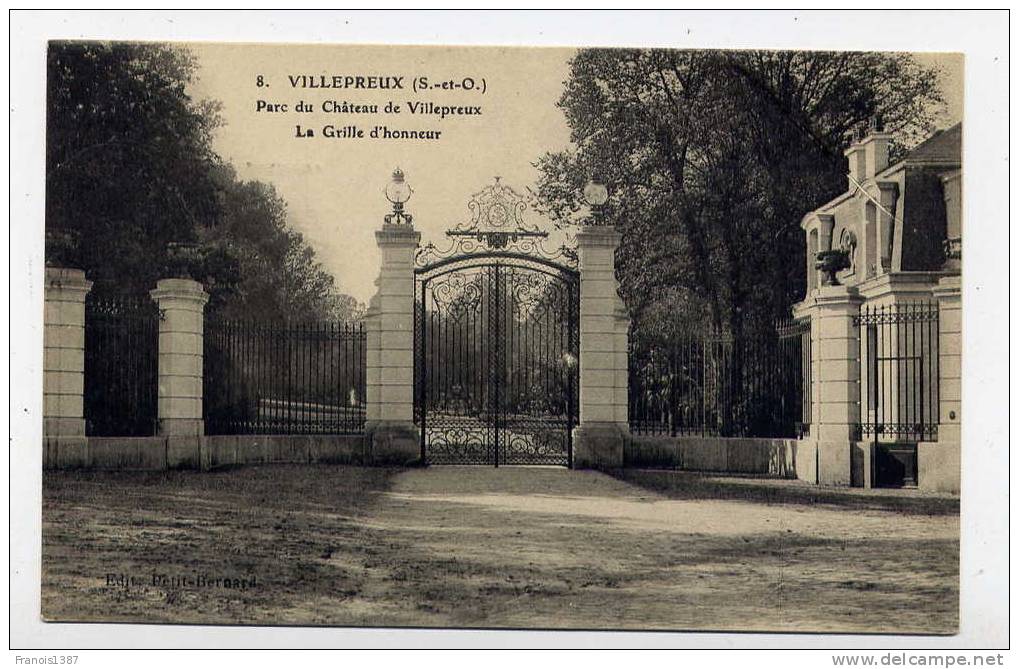 Ref 173 - VILLEPREUX - Parc Du Château - La Grille D'Honneur - Villepreux