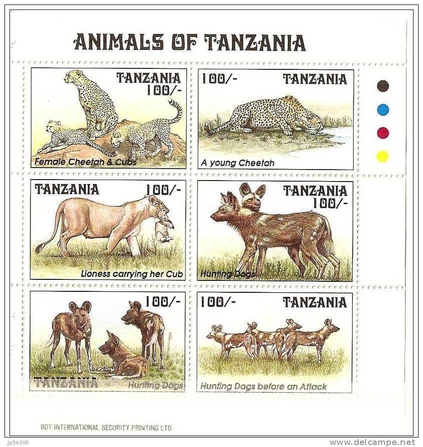 TANZANIE  1993. Faune Animaux Sauvages (1) 1236 1241** - Autres & Non Classés