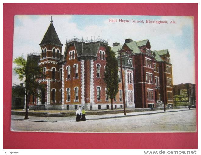 Birmingham Al--  Paul Hayne School  Ca 1910 --------------------------------ref 149 - Otros & Sin Clasificación