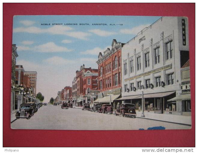 Anniston Al----  Noble Street  Small Ink Stain Bottom -----====---ref 149 - Other & Unclassified