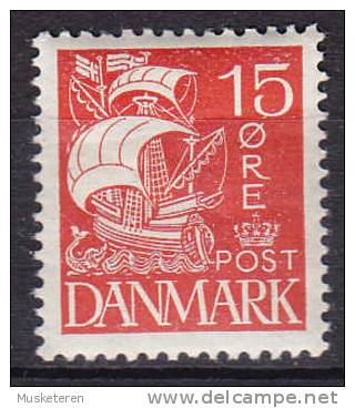 Denmark 1927 Mi. 168   15 Øre Karavelle Glatter Grund MNH** - Ungebraucht