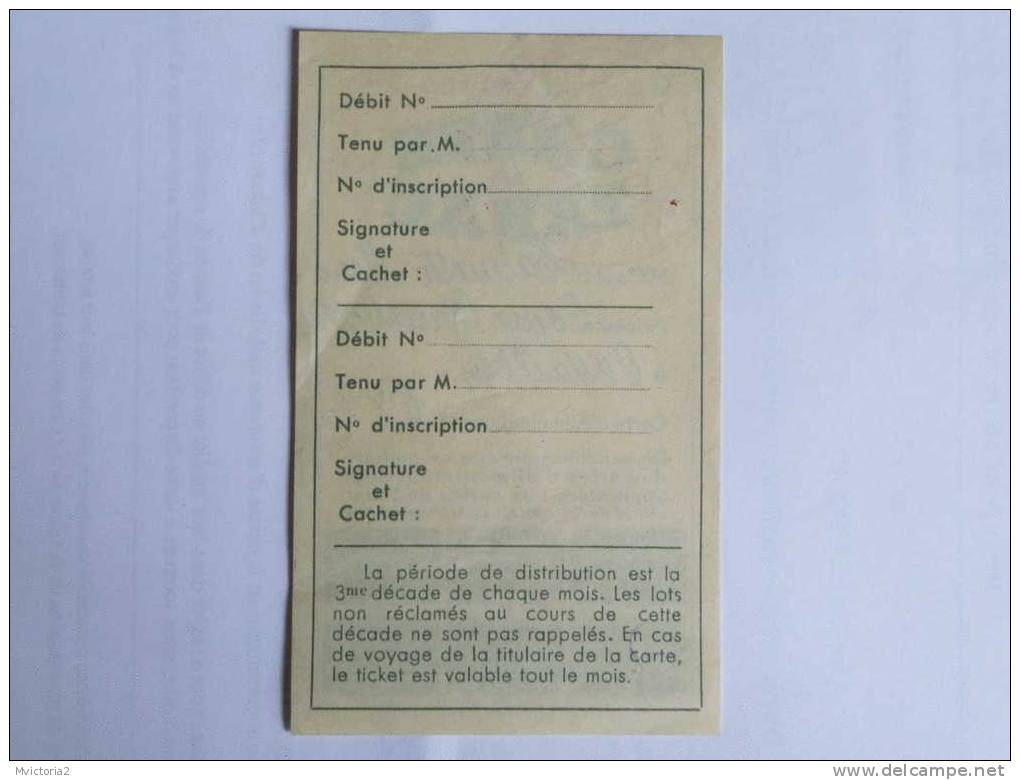 CARTE DE TABAC - CAVAILLON - Non Classés