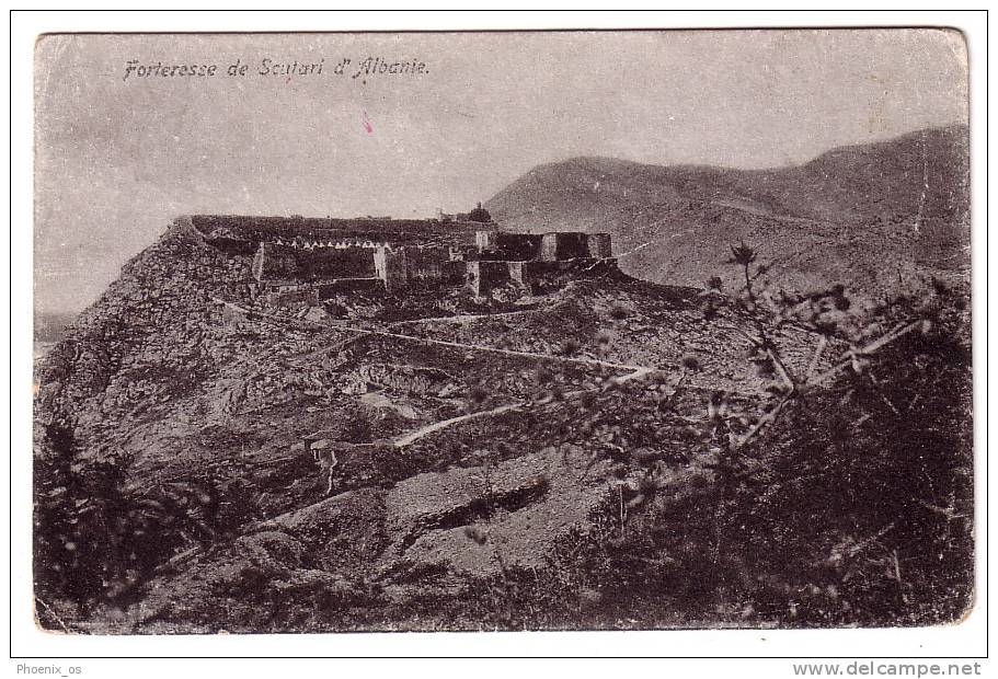 ALBANIA - Shkodër, Scutari, Shkodra, Festung, Fort, Year 1918, K. U K. Post - Albanie