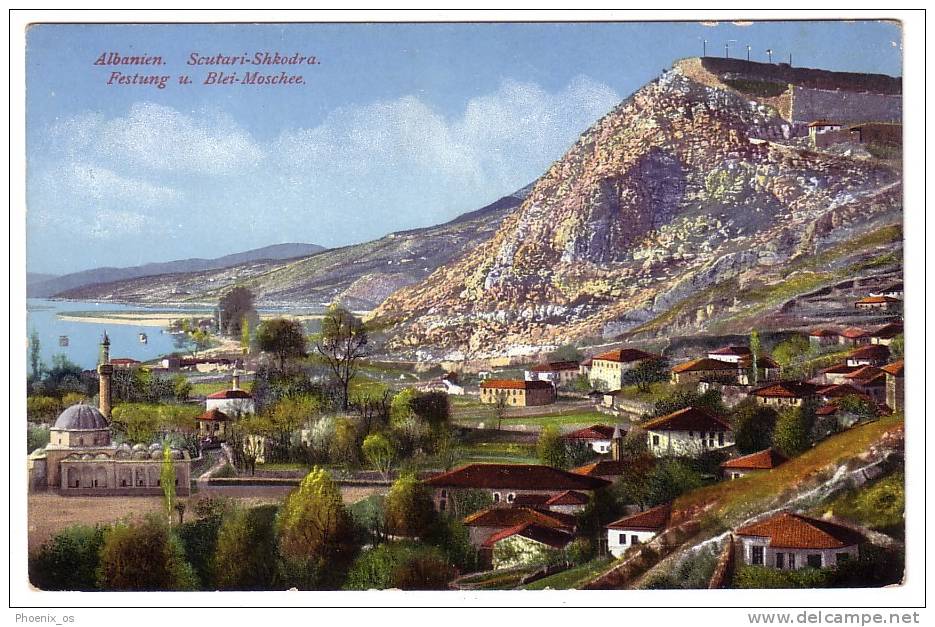 ALBANIA - Shkodër, Scutari, Shkodra, Panorama And Mosque - Albanie