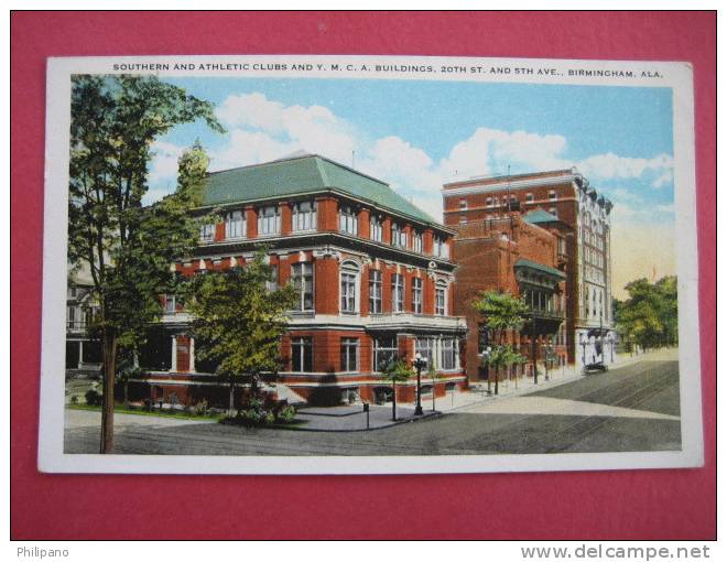 Birmingham Al --Southern Athletic Club & YMCA Vintage Wb   --===--- Ref 150 - Autres & Non Classés