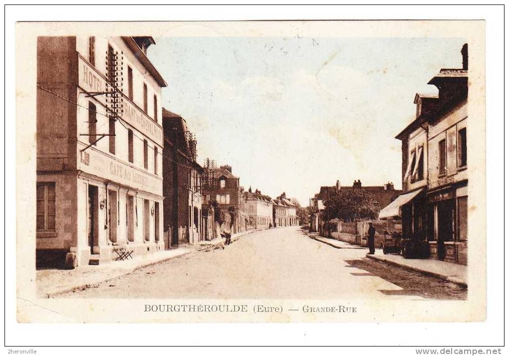 CPA  27 -- BOURGTHEROULDE - Grande Rue - 1952 - Bourgtheroulde