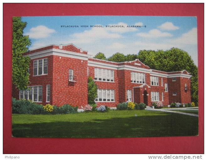 Sylacauga Al--  High School --- Linen -    --===--- Ref 150 - Other & Unclassified