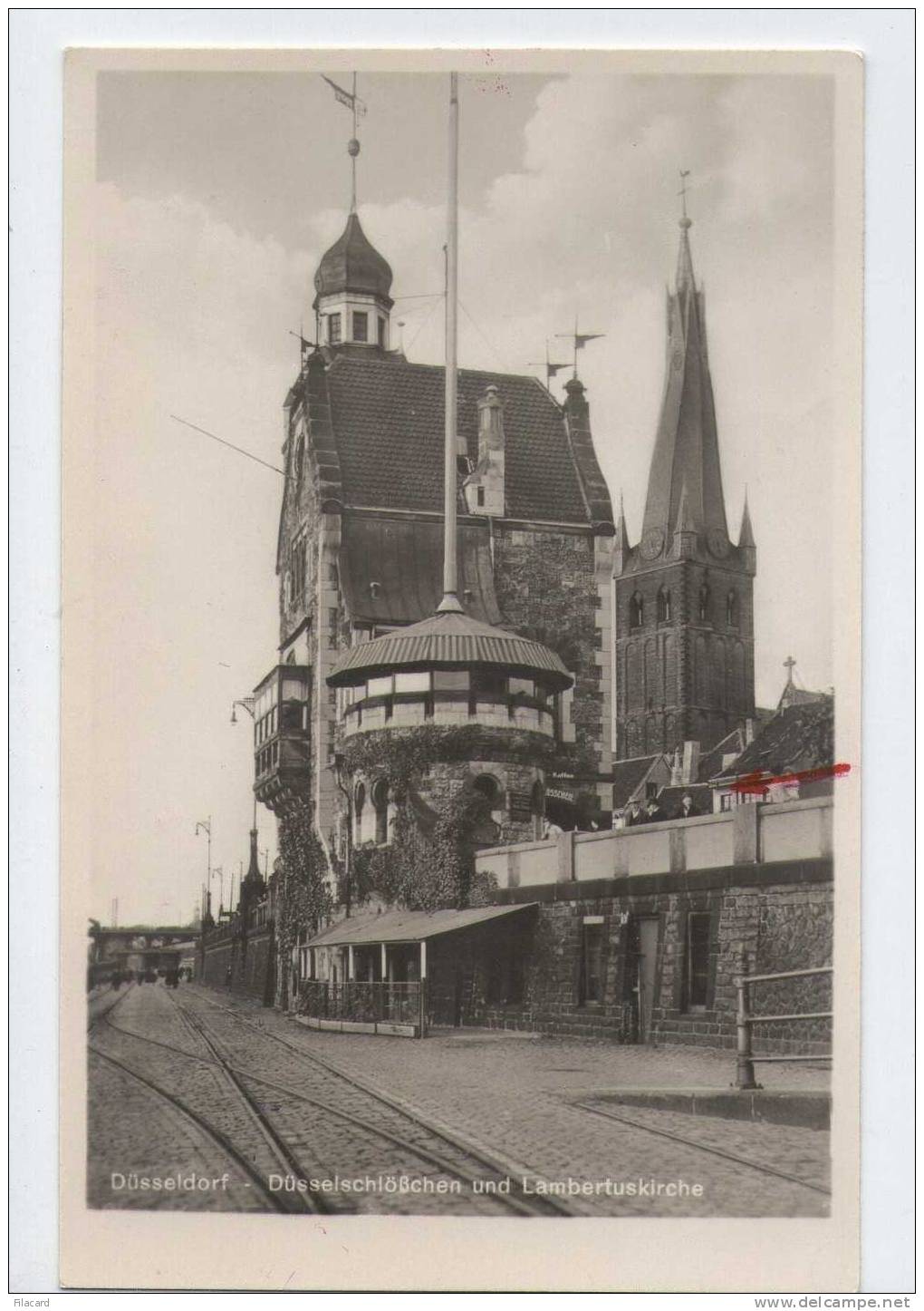 14278     Germania,  Dusseldorf,  Dusselschlosschen  Und  Lambertuskirche,  NV - Duesseldorf