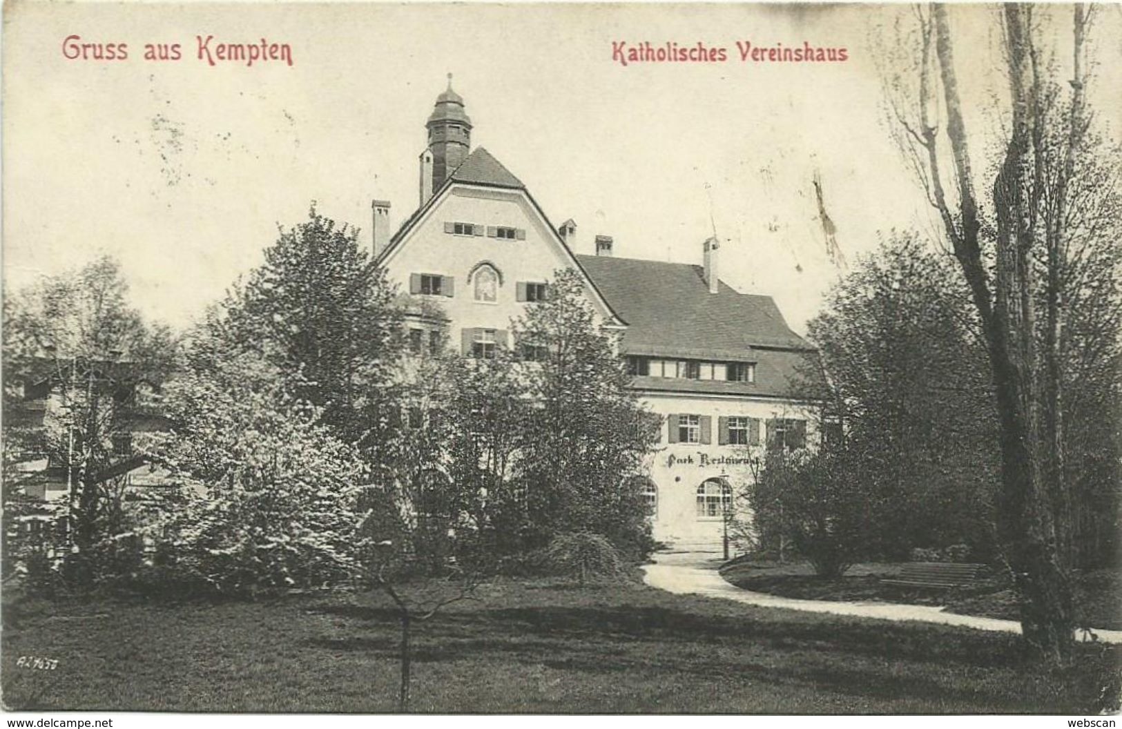 AK Kempten Katholisches Vereinshaus 1913 #92 - Kempten