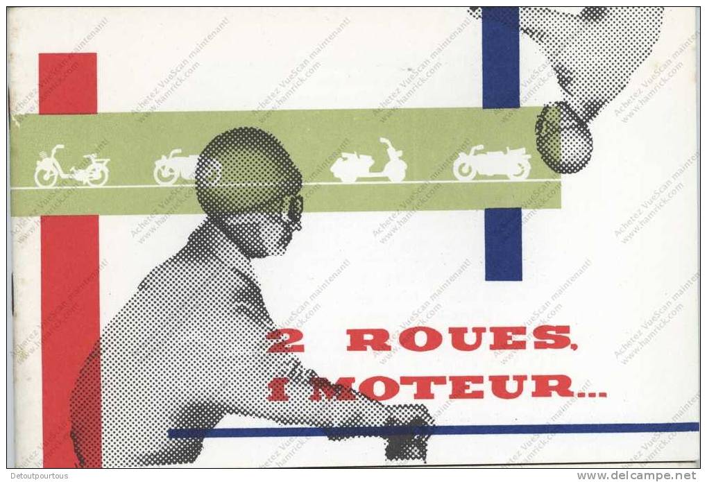 2 Roues 1 Moteur INS Sécurité Sociale Au Service De La Prévention 1956 32 Pages - Transport