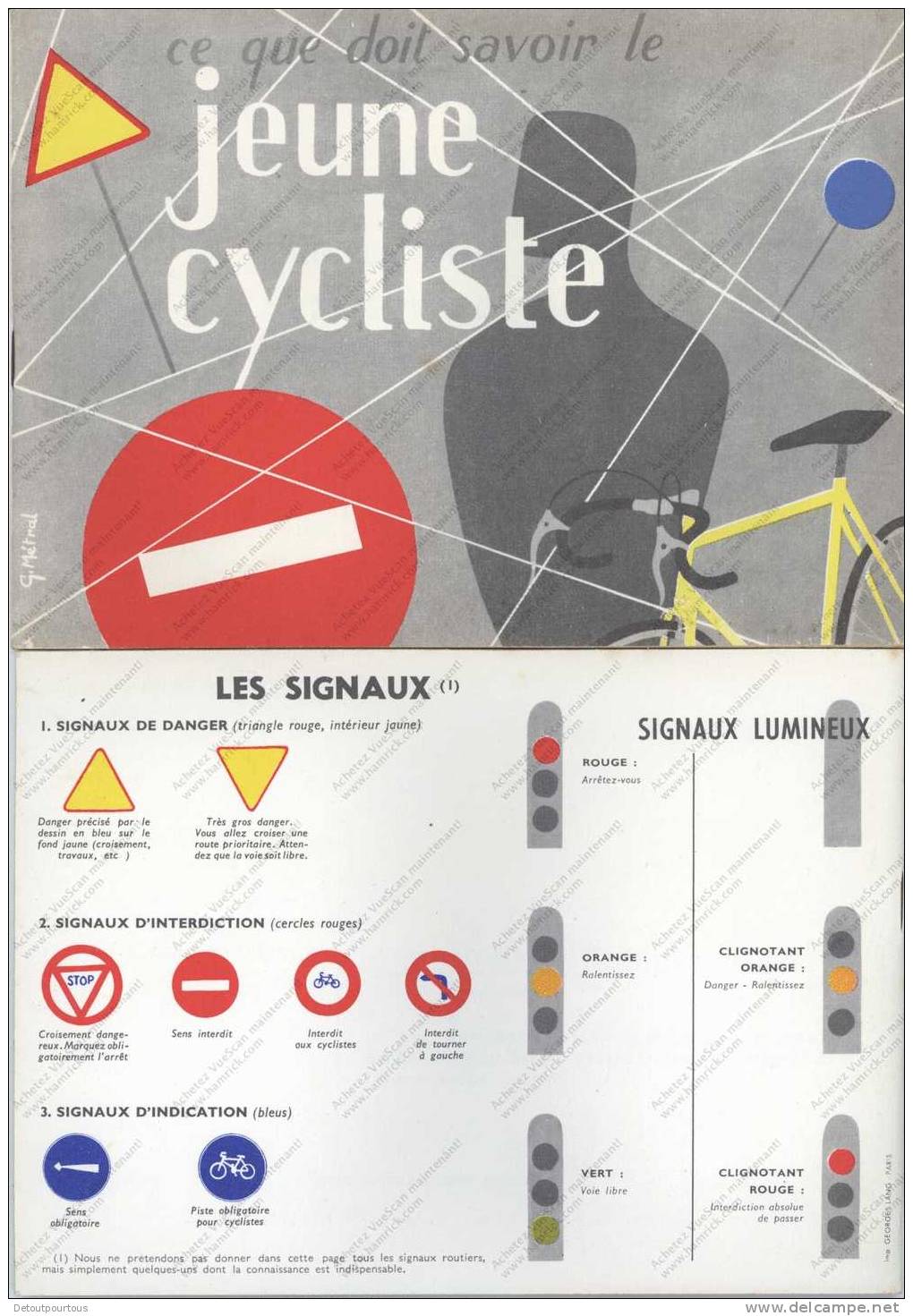 Ce Que Doit Savoir Le Jeune Cycliste ( Vélo ) INS Prévention Routière 1958 Préface Louison BOBET + Belles Illustrations - Transport