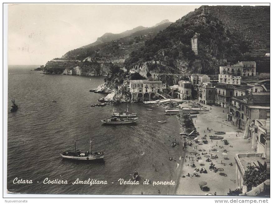 CETARA (Salerno) - Costiera Amalfitana - Veduta Di Ponente - 1961 - Salerno