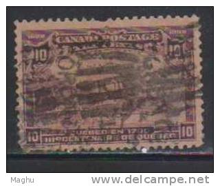 Canada 1908 Used, 10c Qubec Tercentenery - Gebraucht