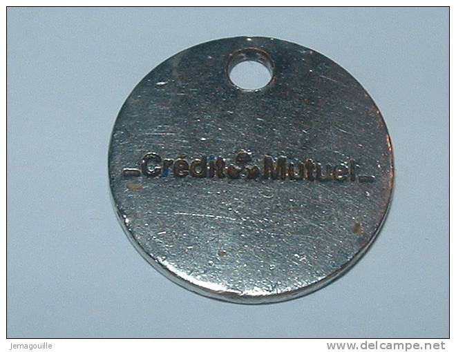 Jeton De Caddies - Crédit-Mutuel - Trolley Token/Shopping Trolley Chip