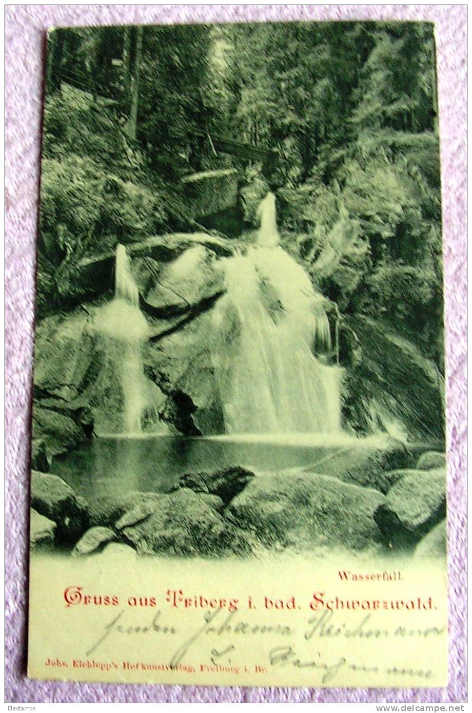 == Triberg , Wasserfall 1898 Nach Darmstadt - Triberg