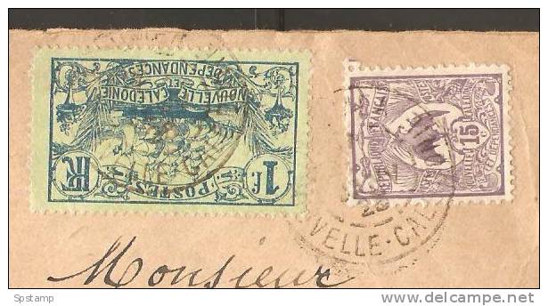 New Caledonia 1925 Clean Cover Noumea To New Allschivil Switzerland 1Fr15 Franking - Cartas & Documentos