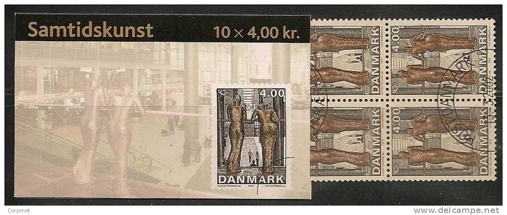 DENMARK - VF 2002 CANCELLED With First Day Complete CARNET - Yvert # C1306 - 10 Stamps - Booklets