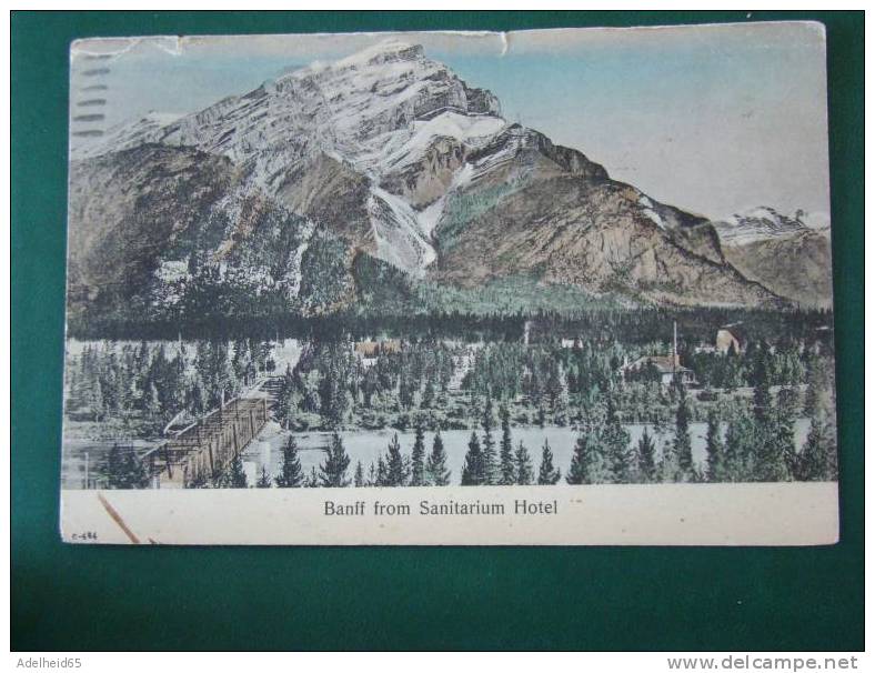 1908 Banff From Sanitarium Hotel Publ. Thomson Stationery Vancouver - Banff