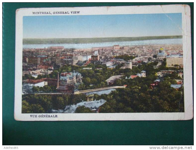 1930 Montreal General View Vue Generale - Banff