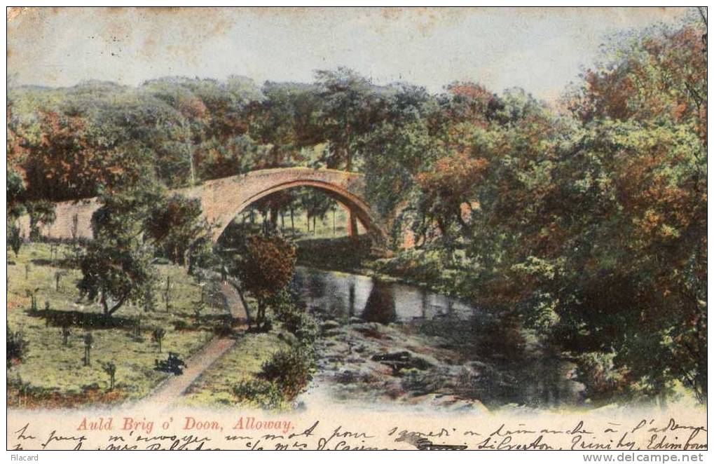 14330   Regno  Unito,  Scozia,  Alloway,  Auld  Brig O" Doon,  VG  1907 - Ayrshire