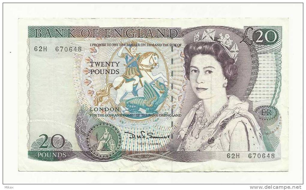 U.K. / England 20 Pounds - 20 Pounds