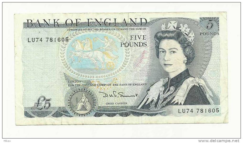 U.K. / England 5 Pounds - 5 Pounds