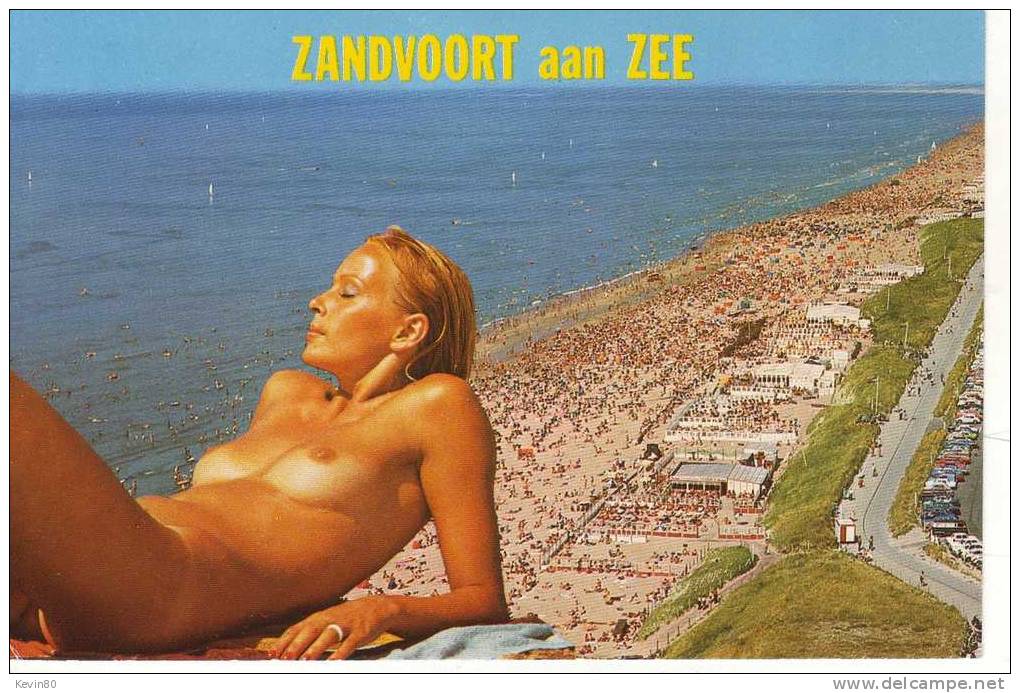 PAYS BAS ZANDVOORT Aan Zee Cp Animée Couleur - Zandvoort