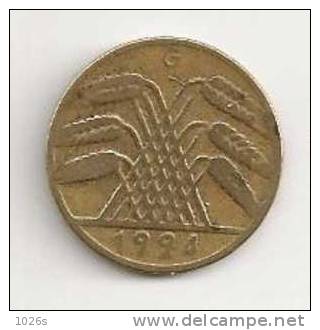 PIECE DE 10 PFENNIG D'ALLEMAGNE DE 1924 G - 10 Rentenpfennig & 10 Reichspfennig