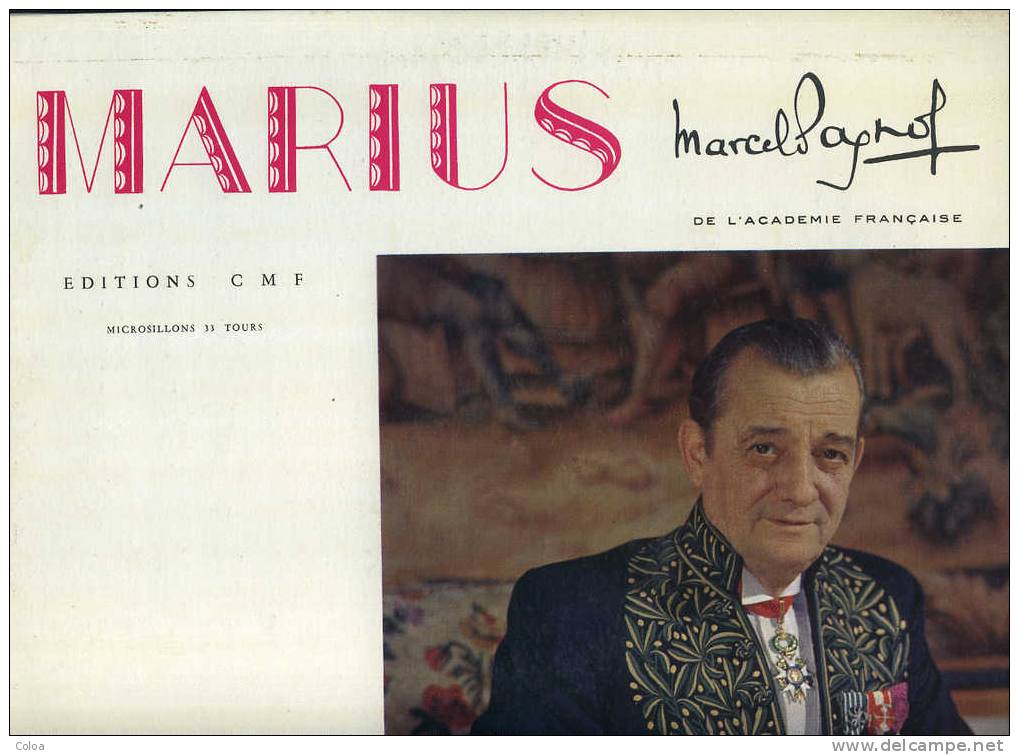 Disques 33 Tours MARIUS Marcel Pagnol Double Album - Musiques Du Monde