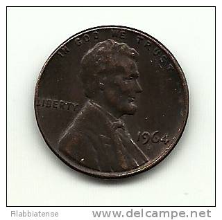 1964 - Stati Uniti 1 Cent D     ------ - 1959-…: Lincoln, Memorial Reverse