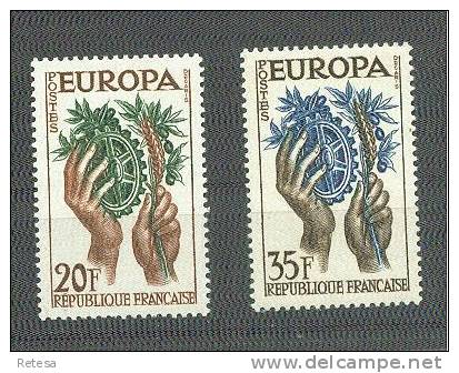 FRANKRIJK  EUROPA ZEGELS  1957 ** - 1957