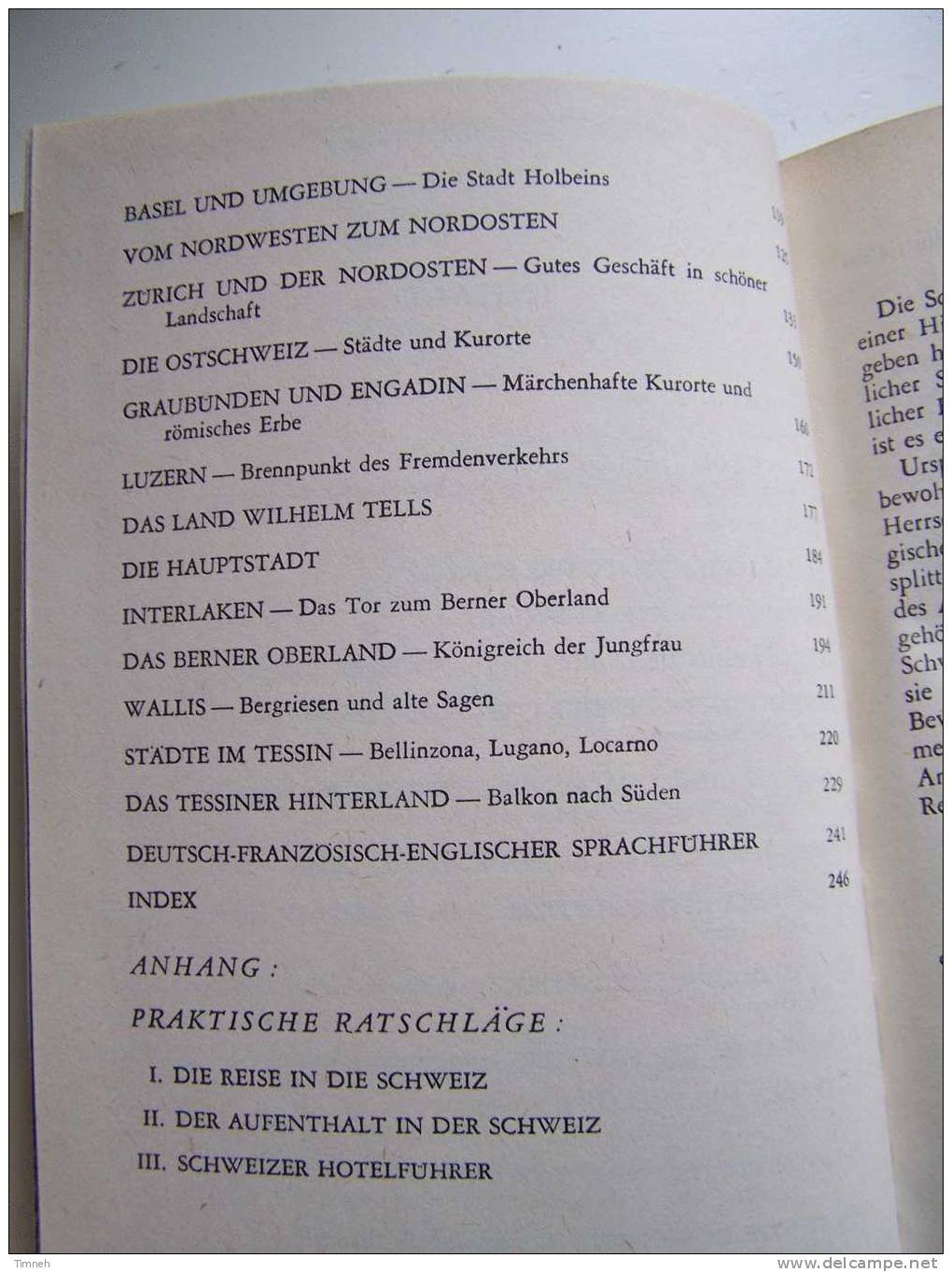 Fodors moderne Reiseführer SCHWEIZ illustrierte Ausgabe 1954 Comel Verlag cartes géographiques-Guide-