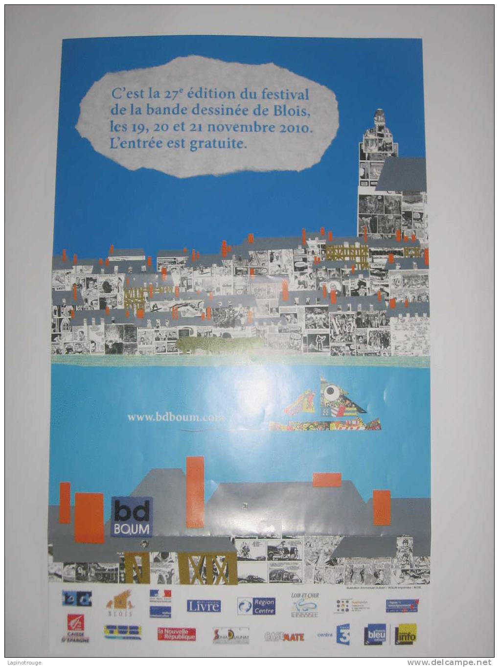 Affiche GUIBERT Emmanuel Festival BD Blois 2010 - Affiches & Offsets