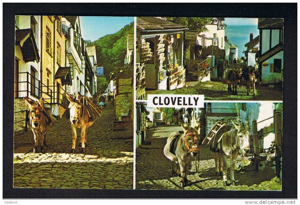 RB 693 - Multiview Postcard - Clovelly Devon - Clovelly