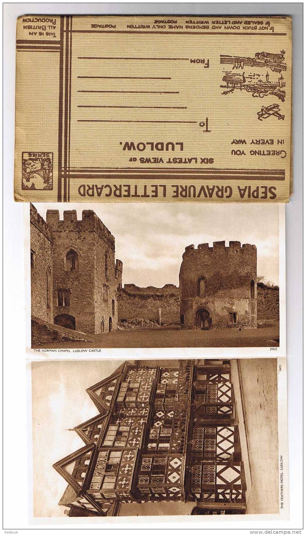 RB 693 - Unused Letter Card 6 Views Ludlow Shropshire - Shropshire