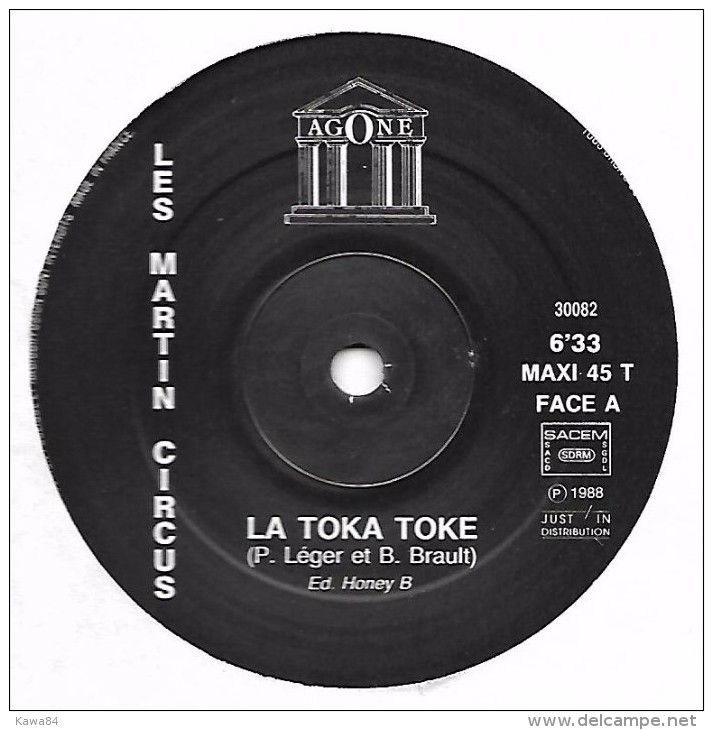 MAXI 45 RPM (12")  Martin Circus  "  La Toka-toké  " - 45 Toeren - Maxi-Single